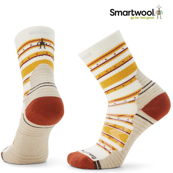 스마트울[SMARTWOOL] 여성용 하이크 라이트 쿠션 스티치 스트라이프 미드 크루 (당일발송)