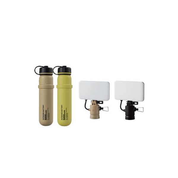 네스트아웃 아웃도어 보조배터리 5000mAh 2개 +1000lm 전용 플래시 세트