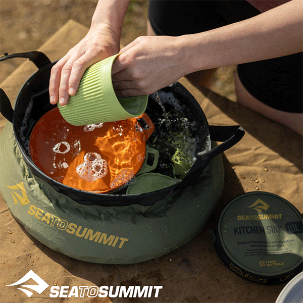 씨투써밋 키친 싱크 10L 번트올리브