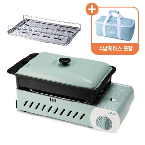 코베아 3웨이 올인원 PO (M) / KECX9GS-19 (수납케이스 포함&당일발송) - 구이바다 / 피스타치오 / 민트 / 캠핑용 / 1~2인용 / 가스버너 / 그릴